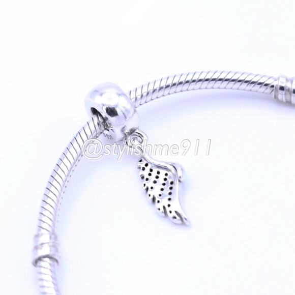 Authentic PANDORA Majestic Feathers Dangle Charm - Picture 4 of 8